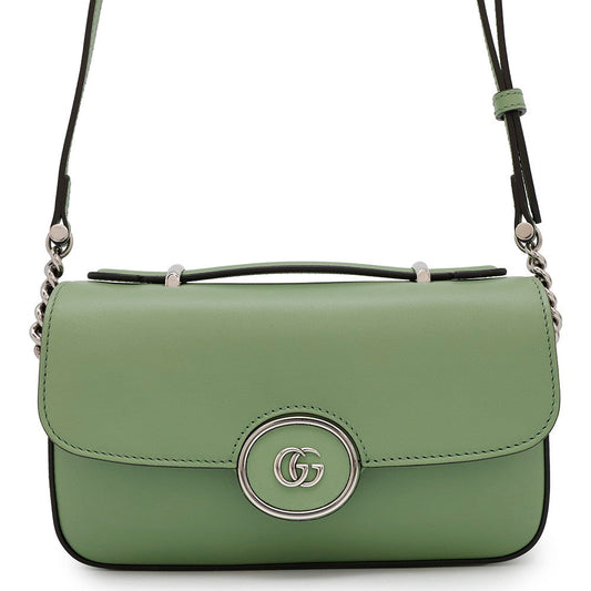 GUCCI PETITE GG Green739722 Leather Size Mini