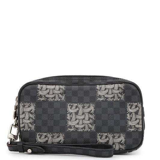 LOUIS VUITTON Pochette Volga Christopher Nemeth NoirN61228 Damier Graphite