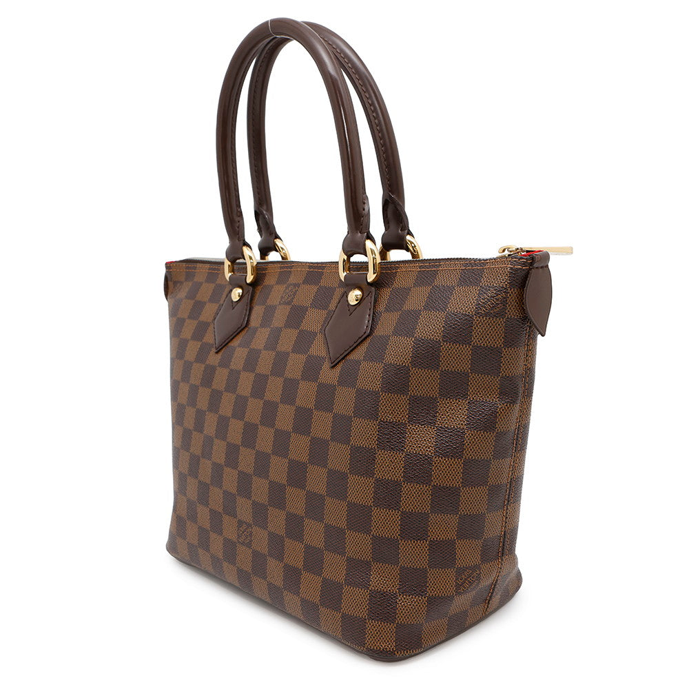 LOUIS VUITTON Saleya RedN51183 Damier Ebene Canvas Size PM
