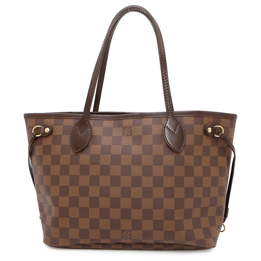 LOUIS VUITTON Neverfull RedN51109 Damier Ebene Canvas Size PM