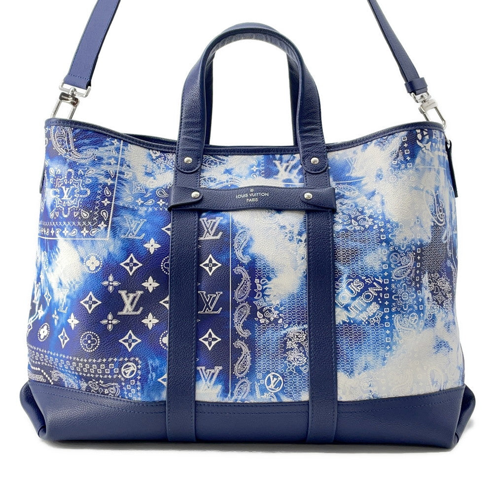 LOUIS VUITTON Trolley tote BlueM20553 Monogram ・Bandana