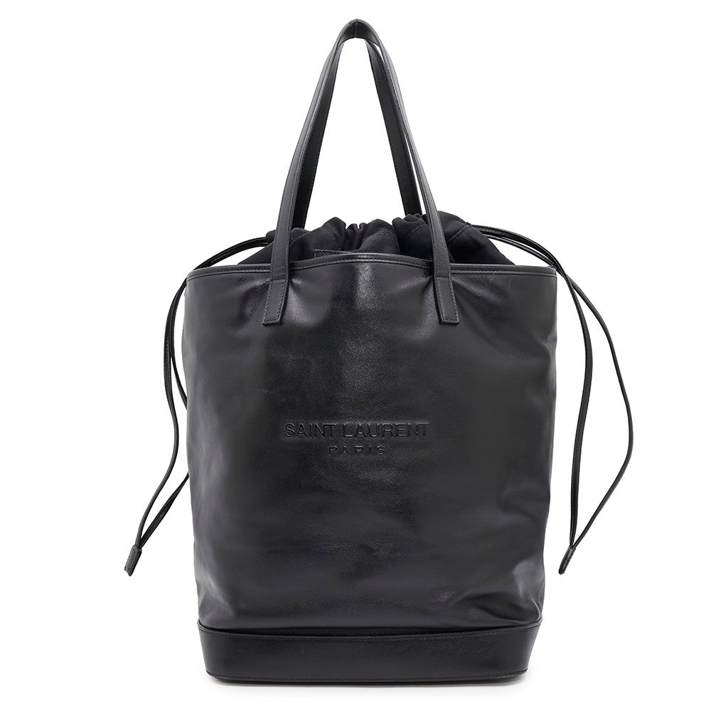 SAINT LAURENT PARIS Teddy Tote Bag Black572673 Leather