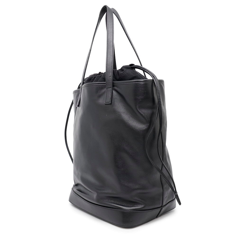 SAINT LAURENT PARIS Teddy Tote Bag Black572673 Leather