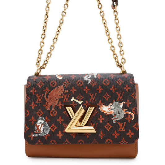 LOUIS VUITTON Sac Twist OrangeM44408 Monogram・Catogram Size MM
