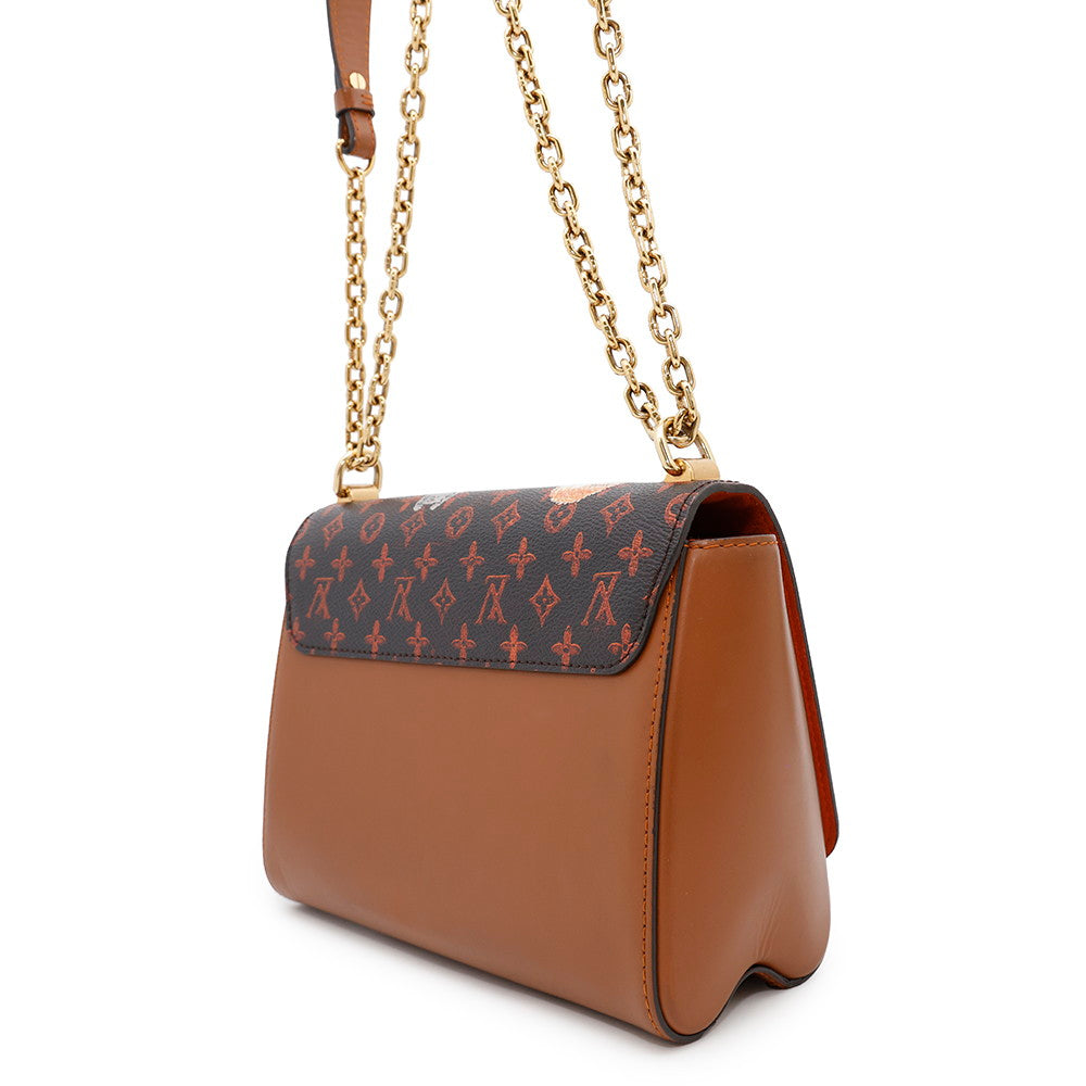 LOUIS VUITTON Sac Twist OrangeM44408 Monogram・Catogram Size MM