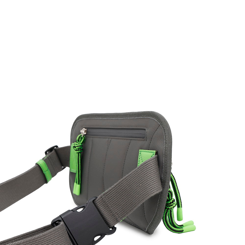 GUCCI GGNylon Belt Bag Gray/Red/Green752102 Nylon Rubber