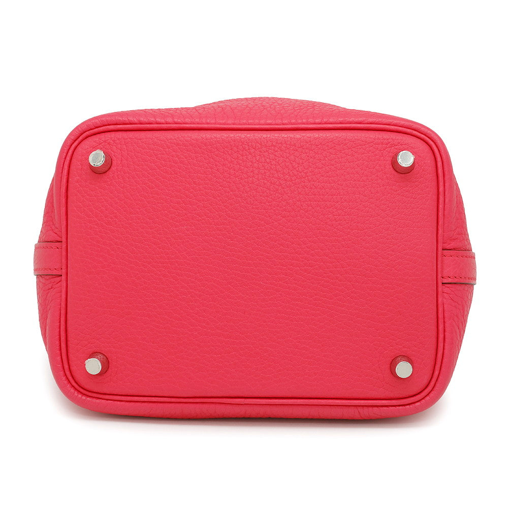 HERMES Picotin Lock Rose Extreme Taurillon Clemence Size PM