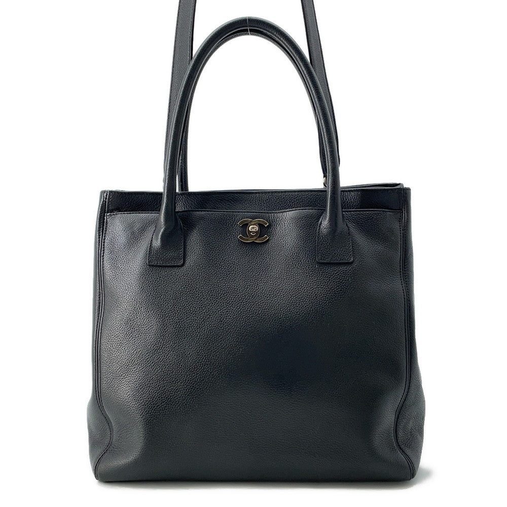 CHANEL Executive 2WAY Tote Black Leather