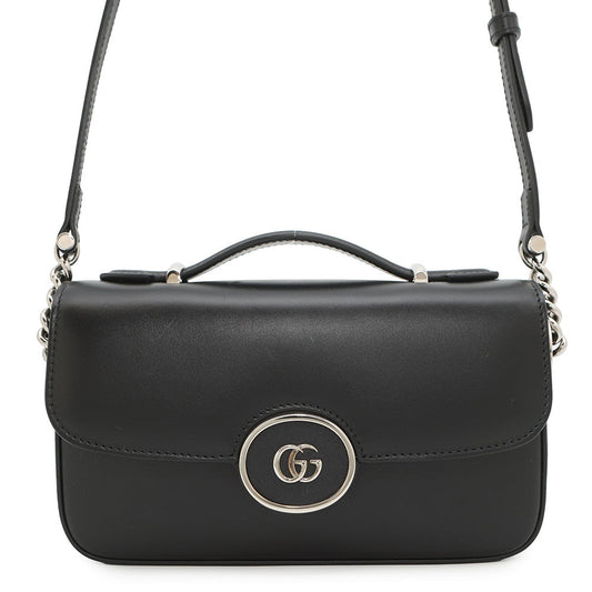 GUCCI Petit GGShoulder Black739722 Leather Size Mini