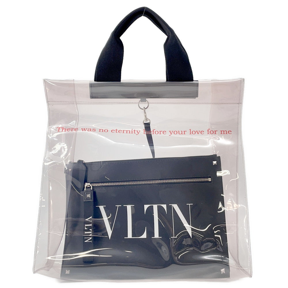 Valentino Garavani Plastics tote Transparent/Black Plastics Leather