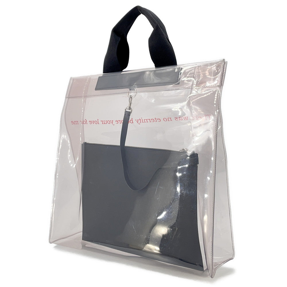 Valentino Garavani Plastics tote Transparent/Black Plastics Leather