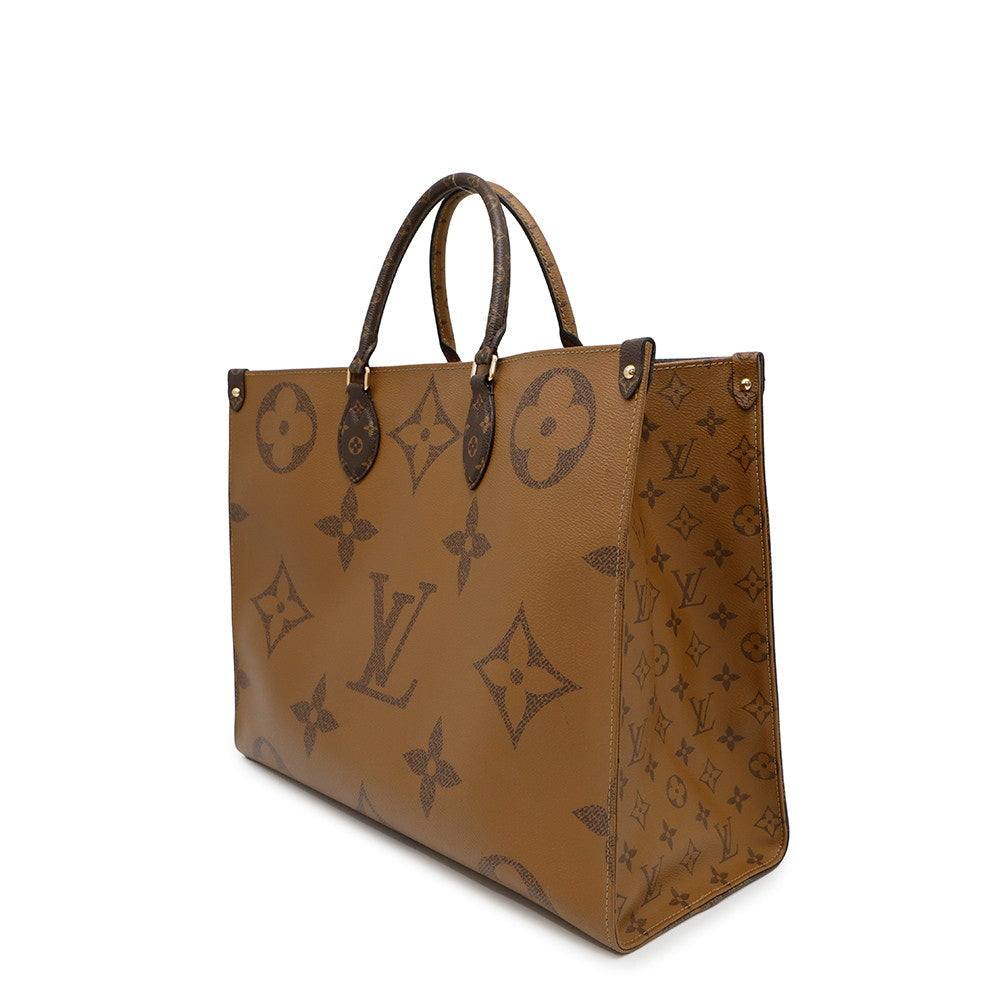 LOUIS VUITTON Onthego RedM45320 Monogram Monogram Reverse Canvas Monogram Giant Size GM