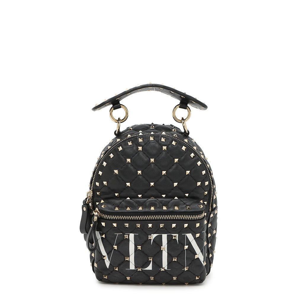 Valentino Garavani Rock Studded Backpack BlackRW2B0B63XQC Leather
