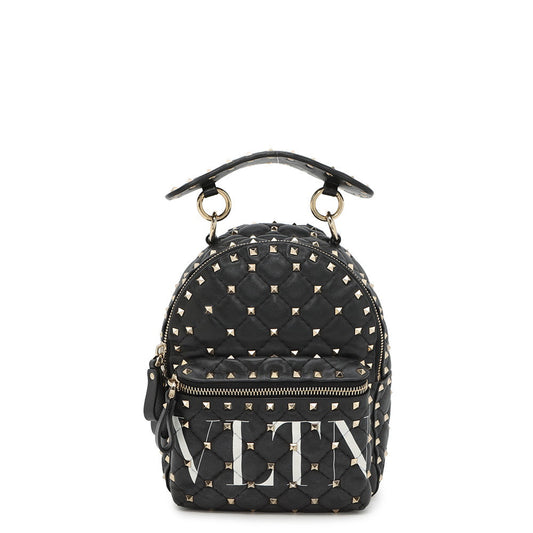 Valentino Garavani Rock Studded Backpack BlackRW2B0B63XQC Leather