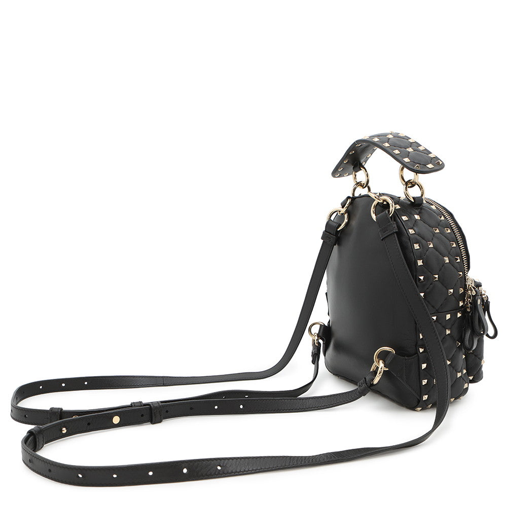 Valentino Garavani Rock Studded Backpack BlackRW2B0B63XQC Leather