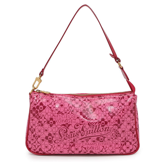 LOUIS VUITTON Cosmic Blossom Pochette Cosmic RoseM93166 PVC Coated Canvas