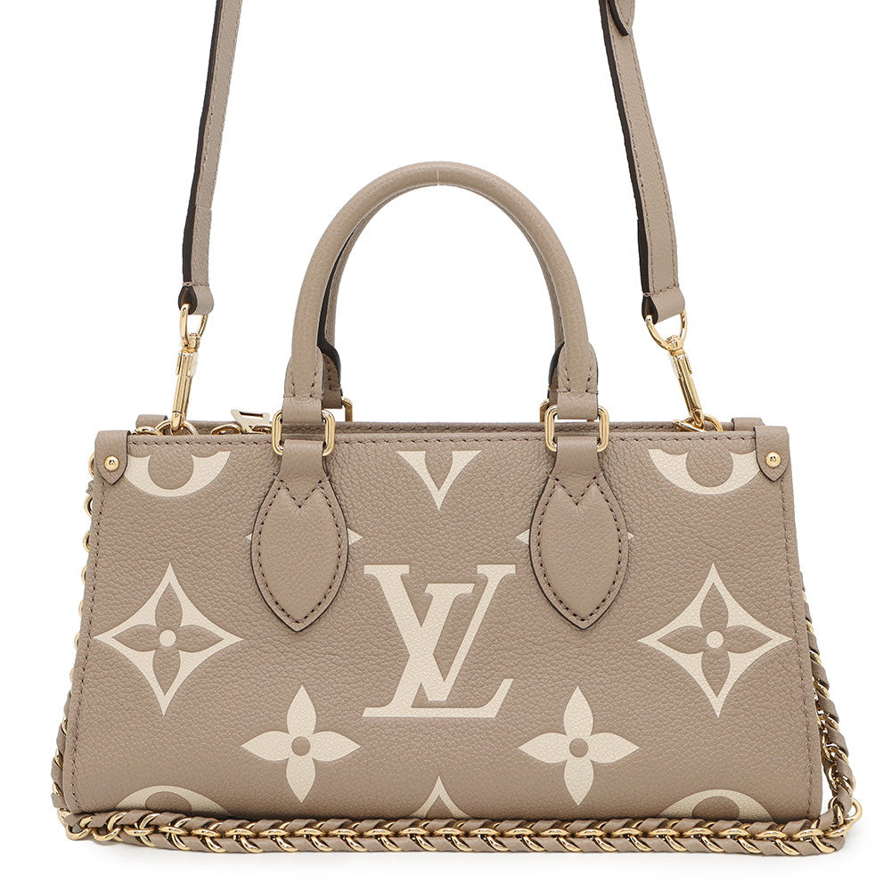 LOUIS VUITTON OnthegoEW Tourterelle/ClaimM23641 Monogram Empreinte Leather Size EW