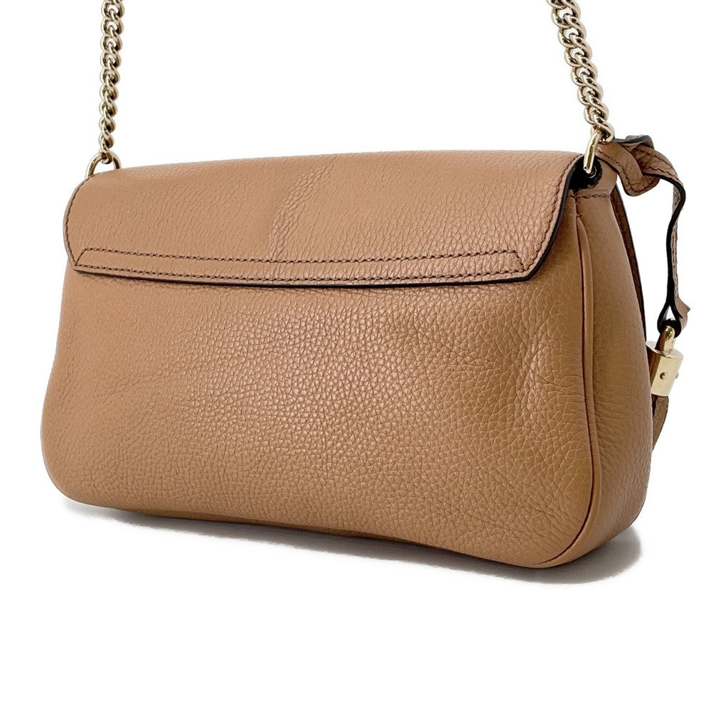 GUCCI Soho ChainShoulder Beige536224 Leather