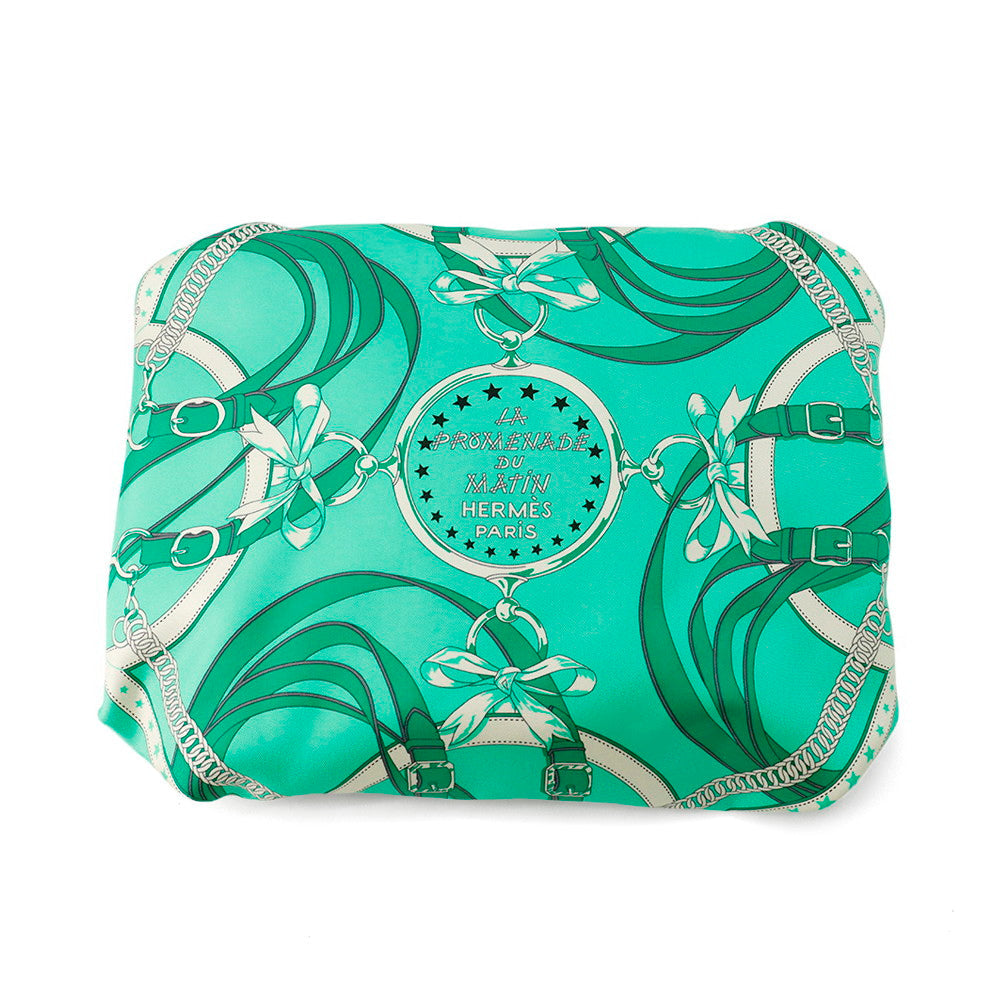 HERMES LA PROMENADE DU MATIN (Morning Walk) Vert Comics/Natural Silk Vache Hunter Leather