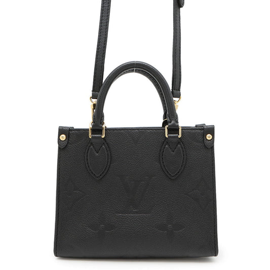 LOUIS VUITTON Onthego NoirM46993 Monogram Empreinte Leather Size BB