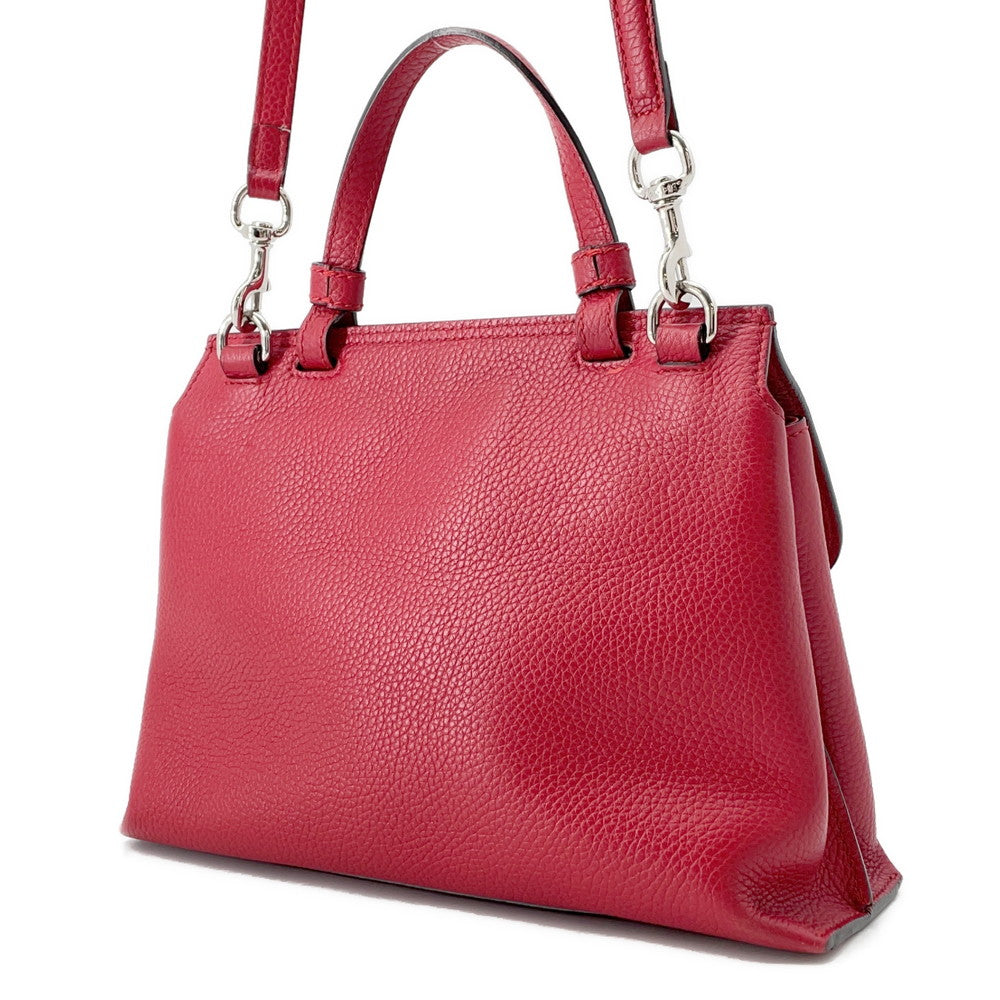 GUCCI Daily 2WAY Handbag Red370831 Bamboo Leather