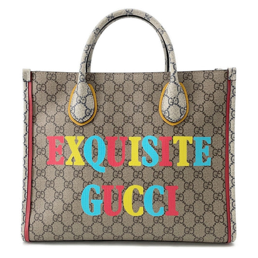 GUCCI EXQUISITE GUCCI Tote Bag Beige/Multicolor680956 PVC