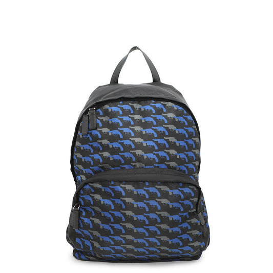 PRADA Pistol Backpack Black/BlueVZ0066 Nylon