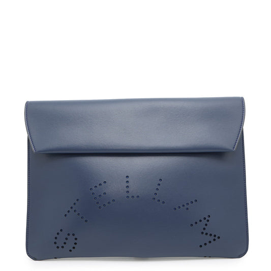 Stella McCartney Clutch Bag Navy Leather