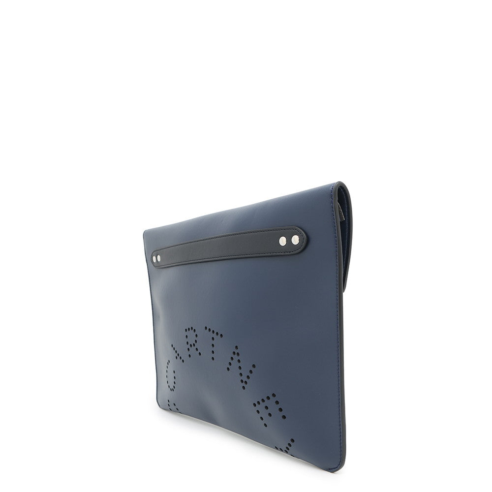 Stella McCartney Clutch Bag Navy Leather