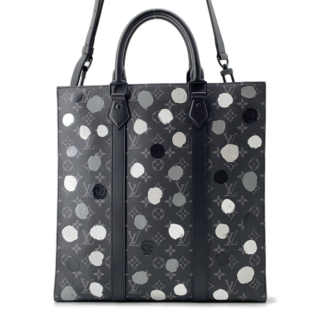 LOUIS VUITTON LV × YK Sac Plat NoirM46404 Monogram Eclipse Painted Dot