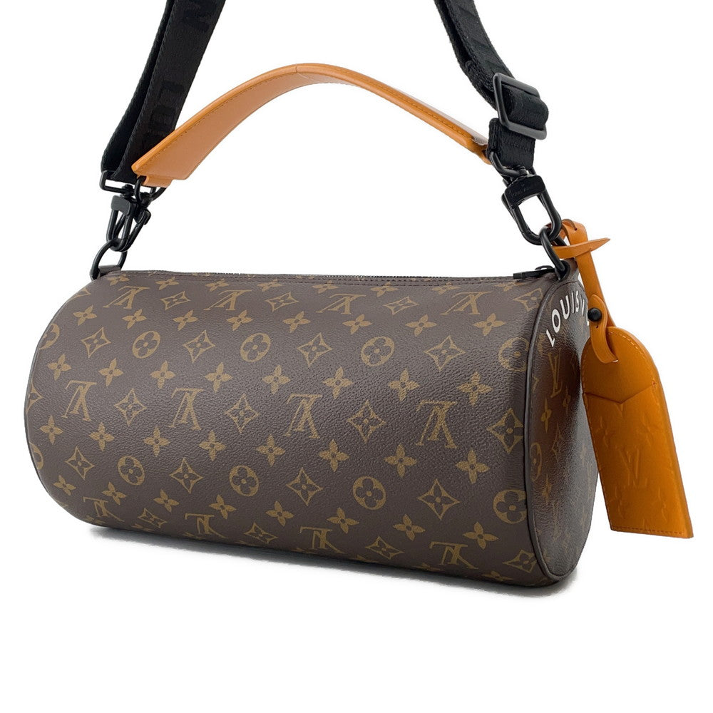LOUIS VUITTON Soft Polochon NoirM46691 Monogram Macassar Canvas