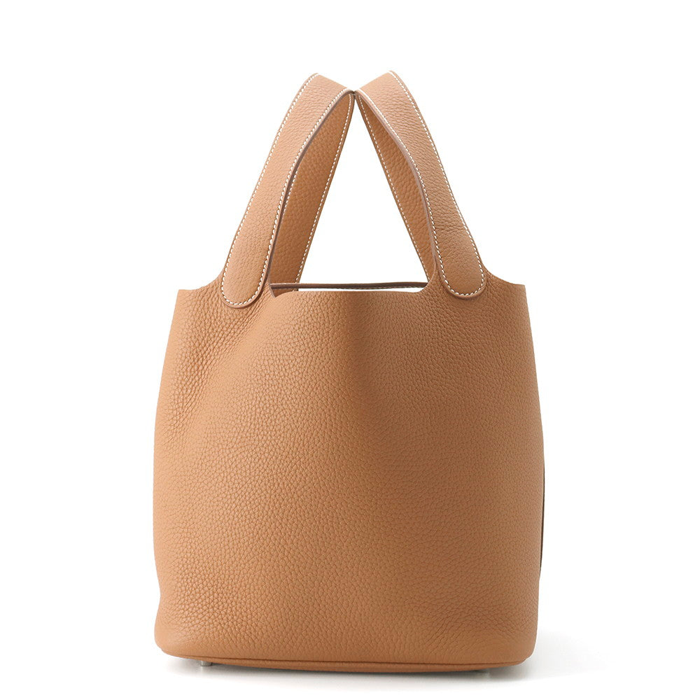 HERMES Picotin Lock Gold Taurillon Clemence Size MM