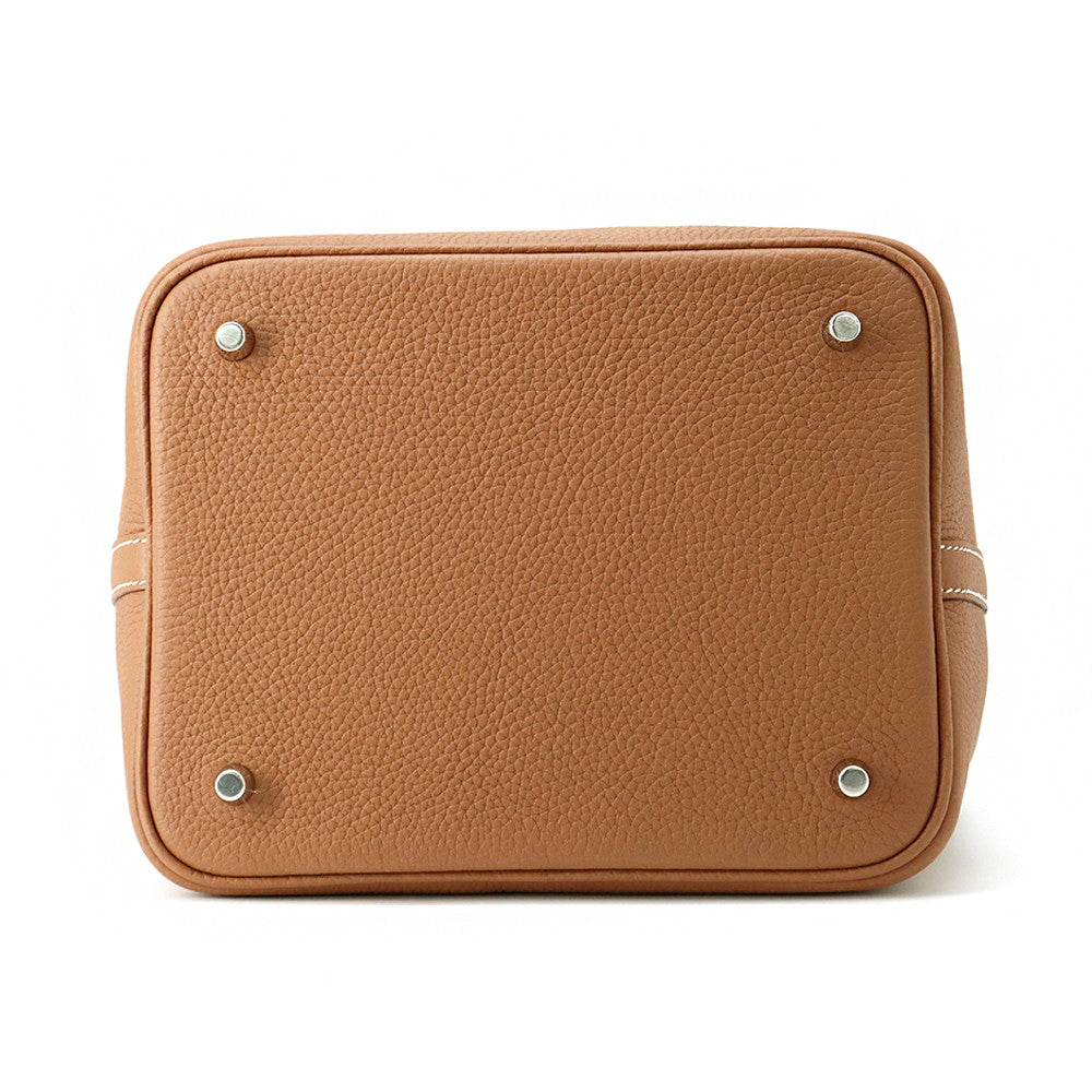 HERMES Picotin Lock Gold Taurillon Clemence Size MM