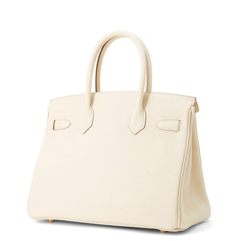 HERMES Birkin Craie Togo Leather Size 30