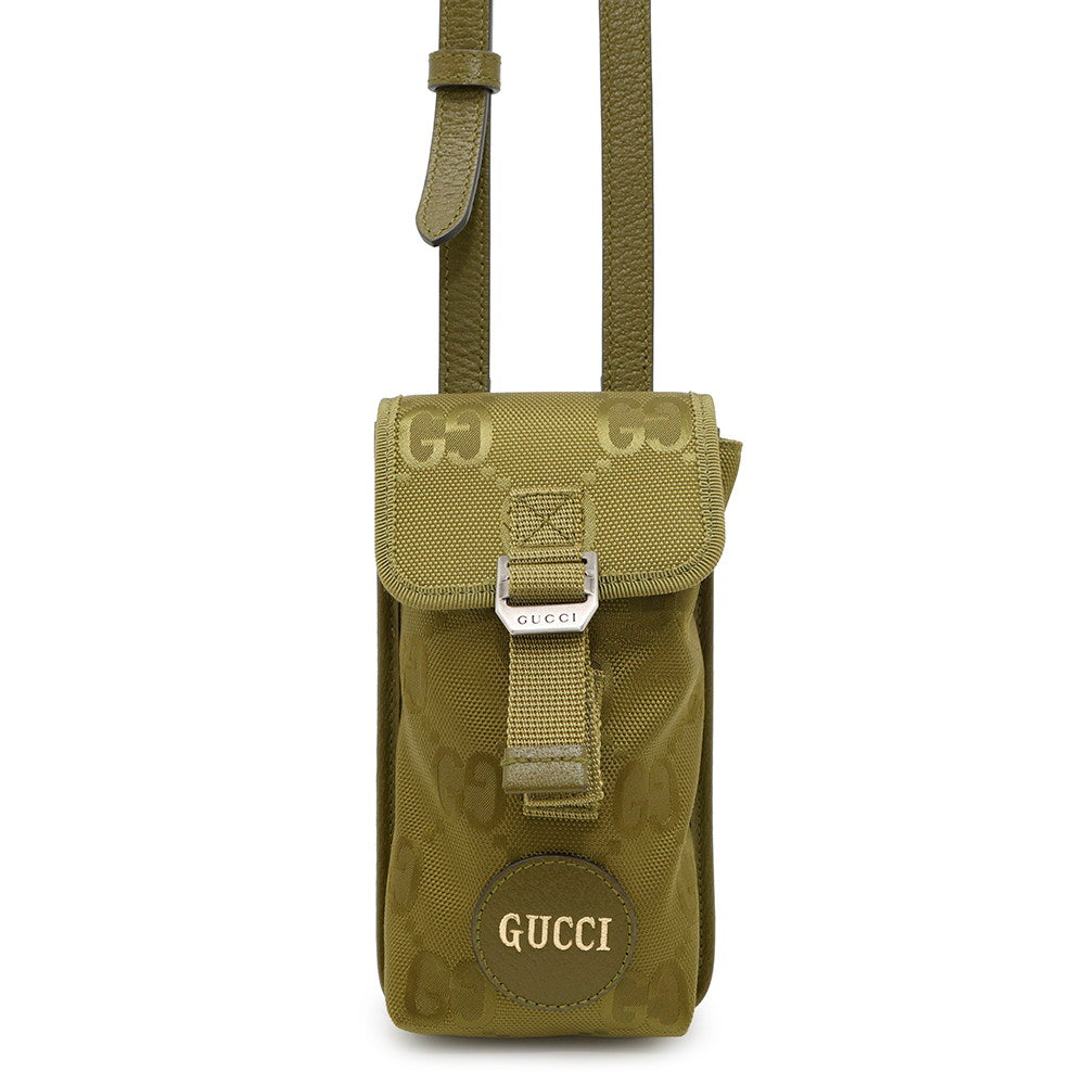 GUCCI GUCCI Off the Grid Shoulder Bag Green696018 GGNylon Leather