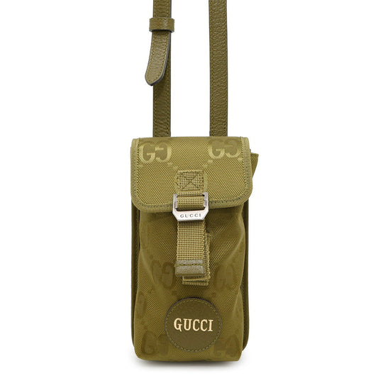 GUCCI GUCCI Off the Grid Shoulder Bag Green696018 GGNylon Leather