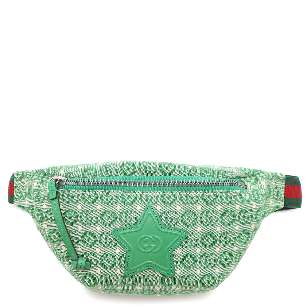 GUCCI Children's Star Crossbody Bag Green502095 Canvas