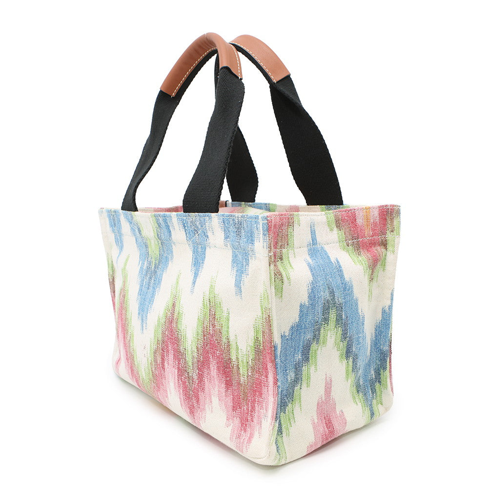 LOEWE Paula Ibiza Beach Cabas Tote Bag Multicolor Canvas Bijoux