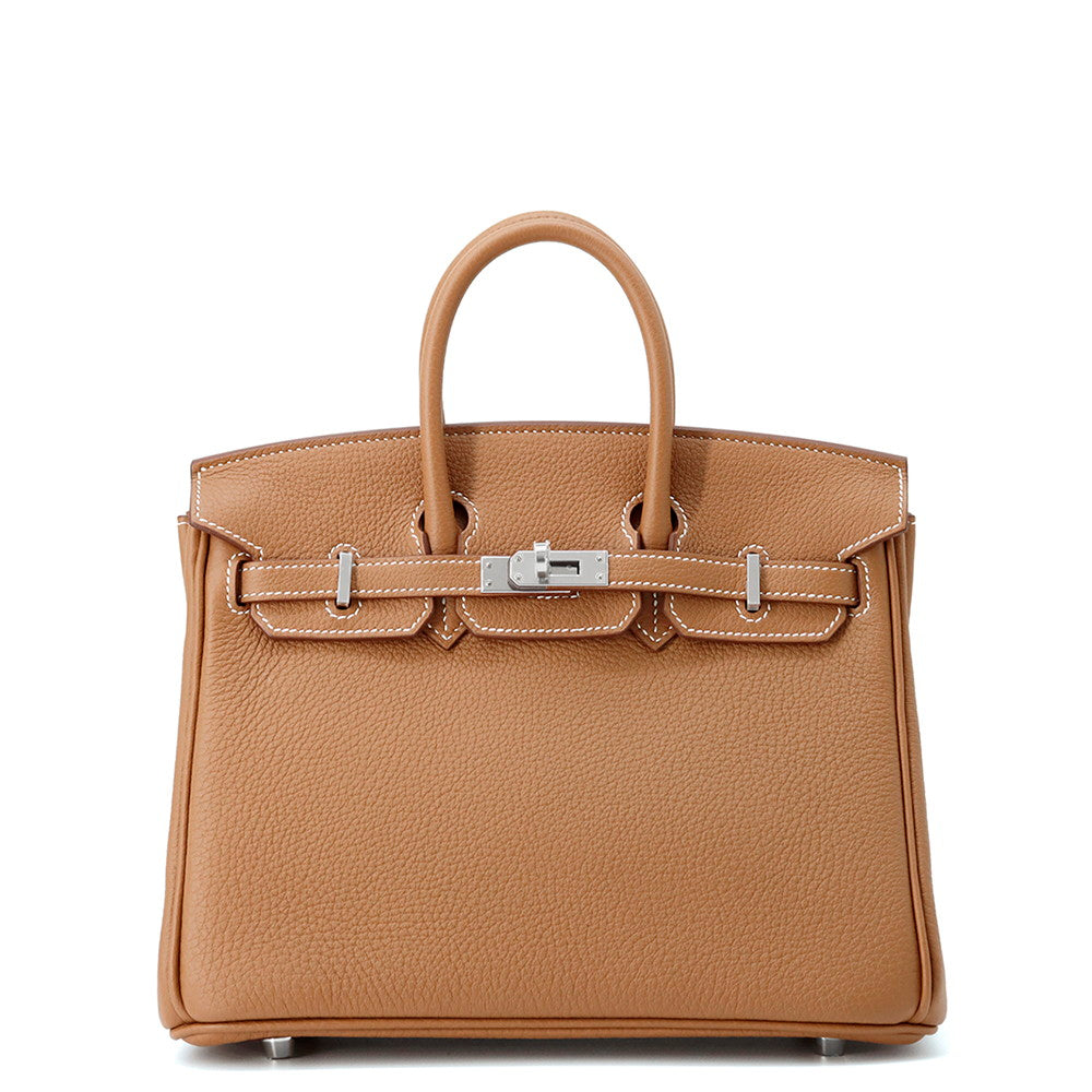 HERMES Birkin Gold Togo Leather Size 25