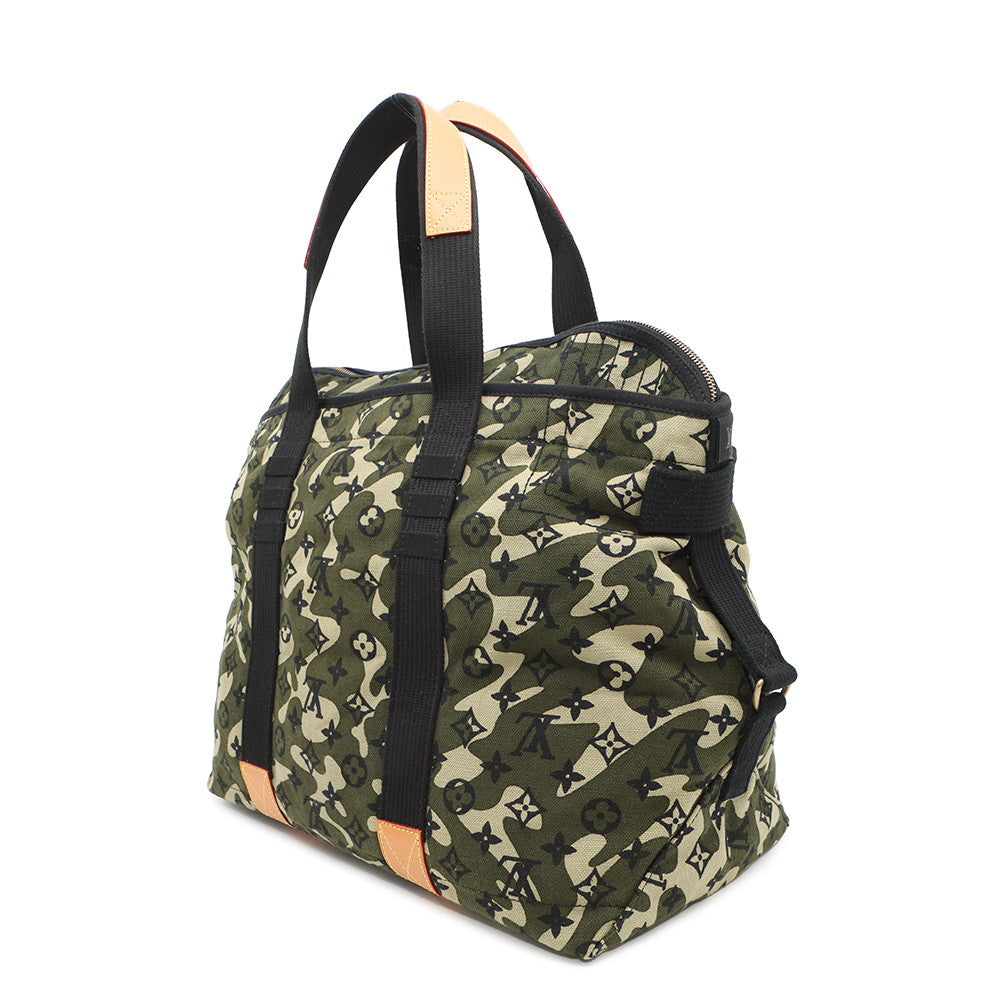 LOUIS VUITTON tray Green/Light Beige/NoirM95783 monogrammo flage