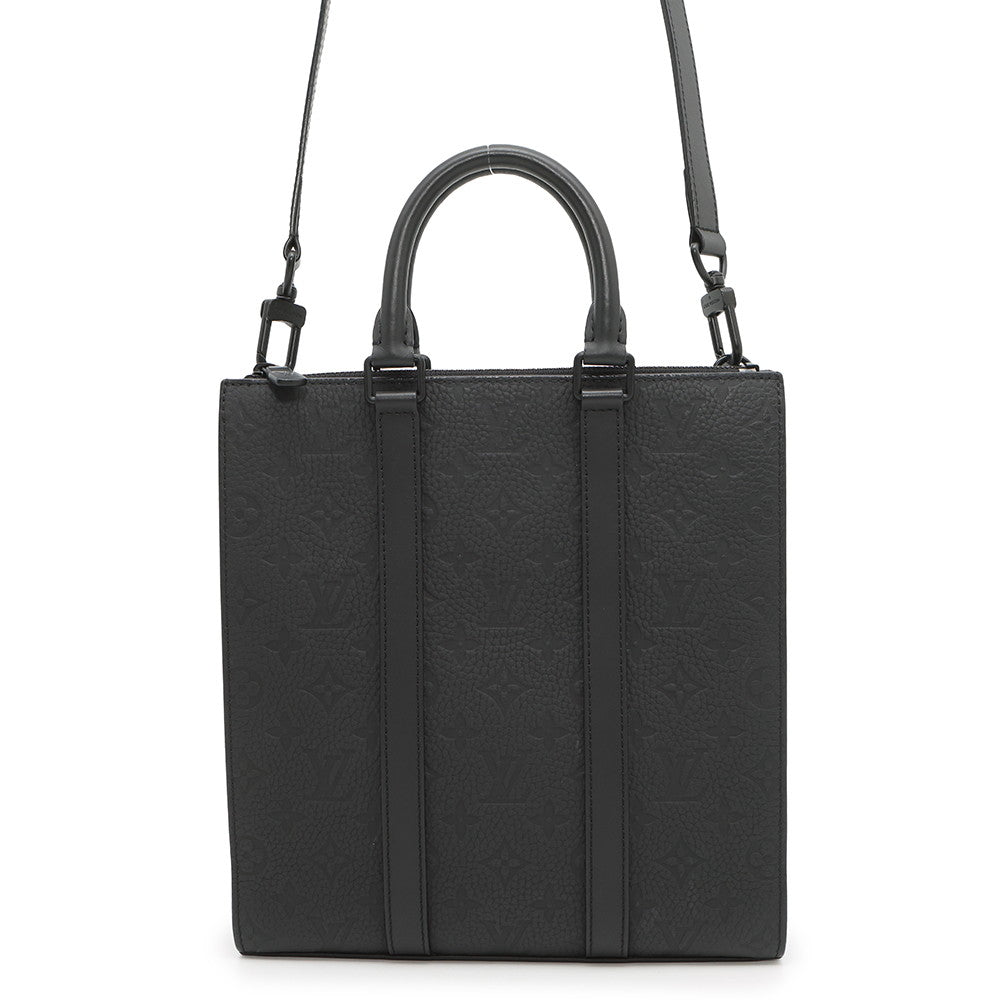 LOUIS VUITTON Sac Plat NoirM21884 Monogram・Taurillon