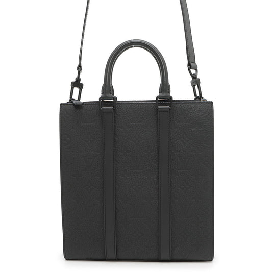 LOUIS VUITTON Sac Plat NoirM21884 Monogram・Taurillon