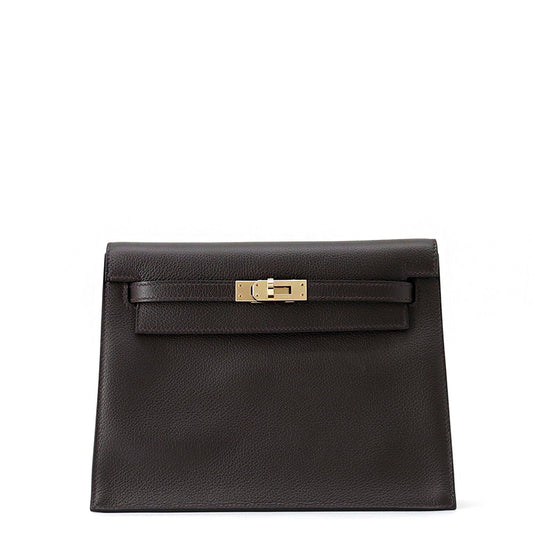 HERMES Kelly Dance 2 Verso Puru Noir/Anemone Evercolor