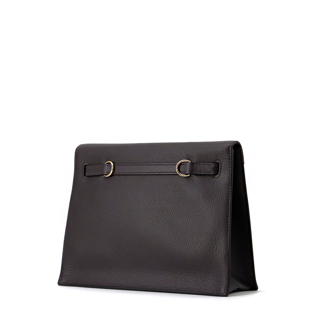 HERMES Kelly Dance 2 Verso Puru Noir/Anemone Evercolor