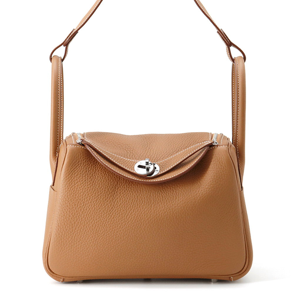 HERMES Lindy Gold Taurillon Clemence Size 26