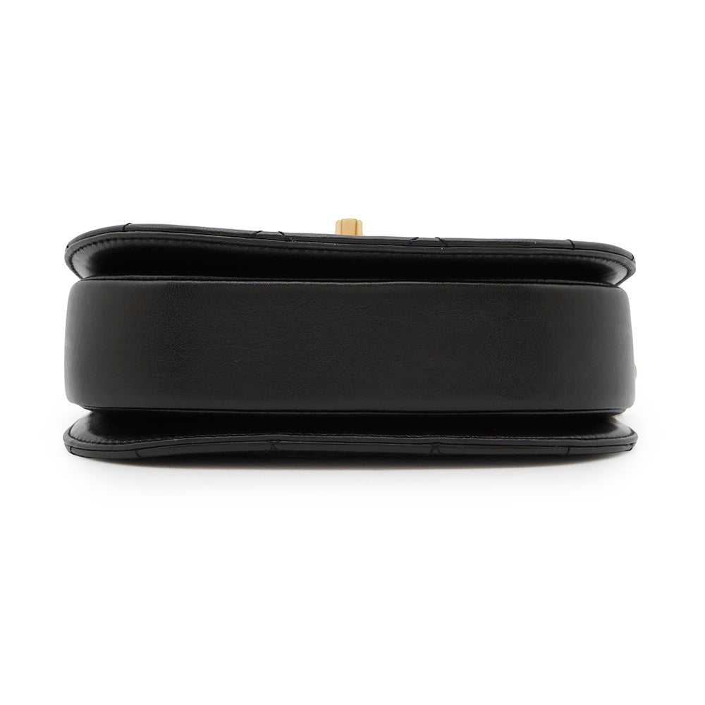 CHANEL Matelasse Chain Shoulder Bag BlackAS2484 Lambskin