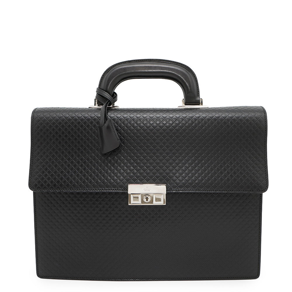 GUCCI Diamante Business Bag Black201849 Leather