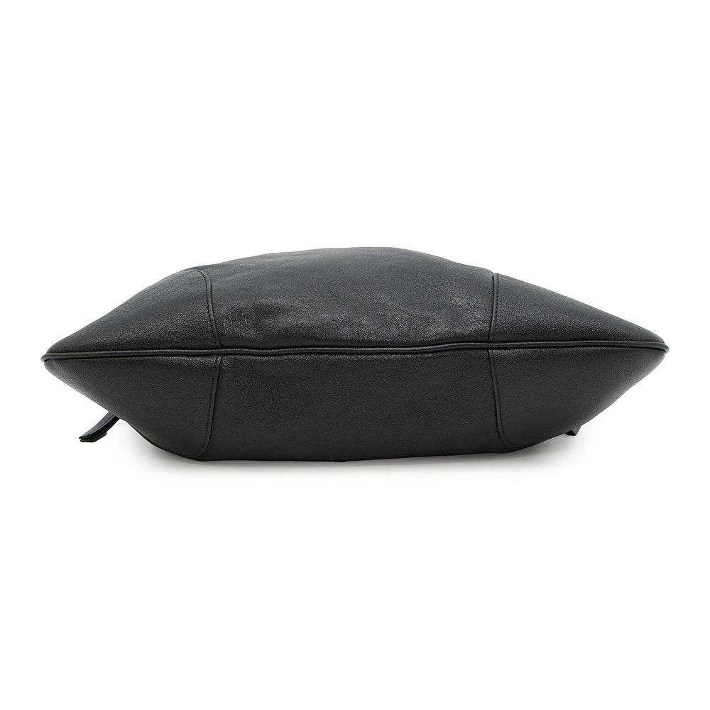 GUCCI Horsebit1955 Drawstring Shoulder Bag Black602089 Leather