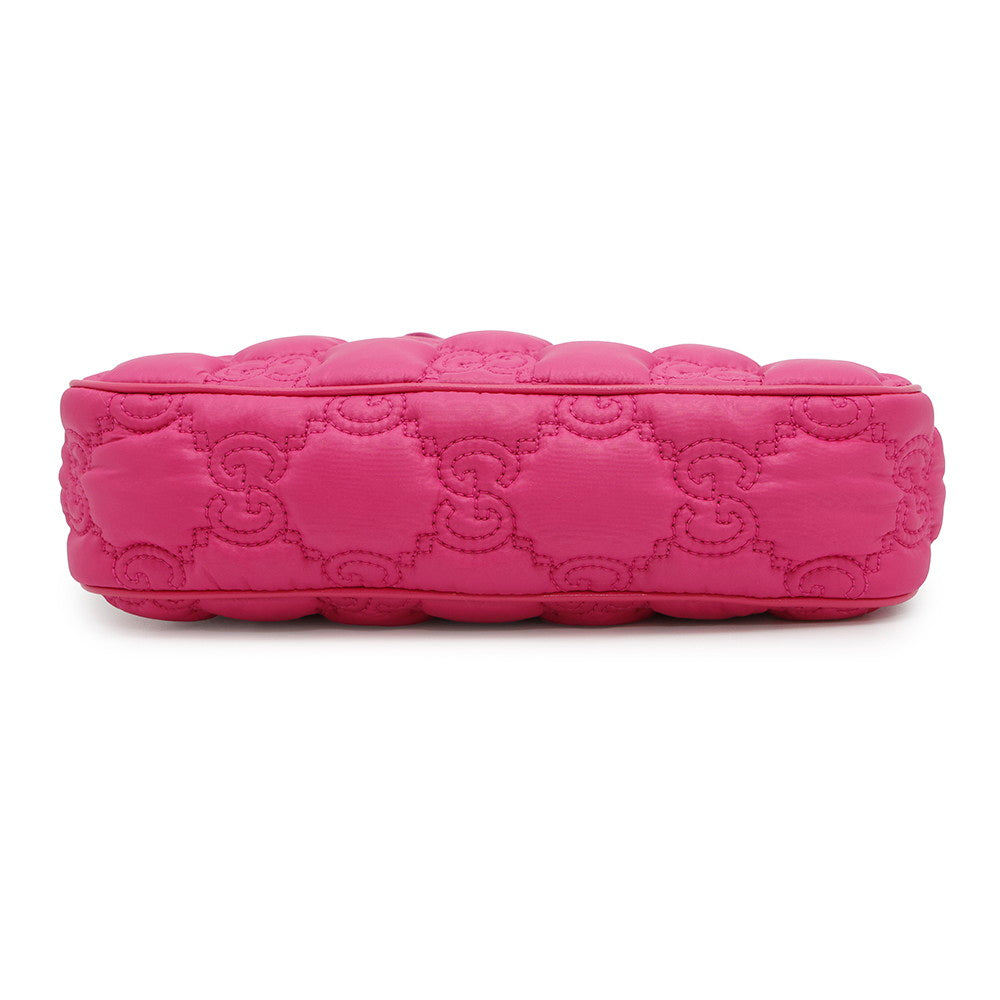 GUCCI GGMatelasse 2WAY Shoulder Bag Pink735049 Nylon Leather