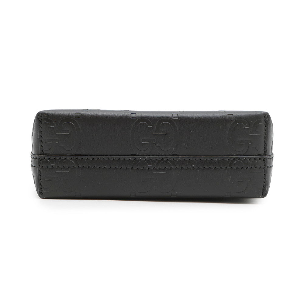 GUCCI GG Super Mini Bag Black790133 Leather